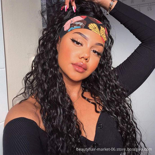 Wholesale Glueless Headband Wig Human Hair For Black Women,Remy Human Hair Headband Wig,Headband Water Wave Human Hair Wig